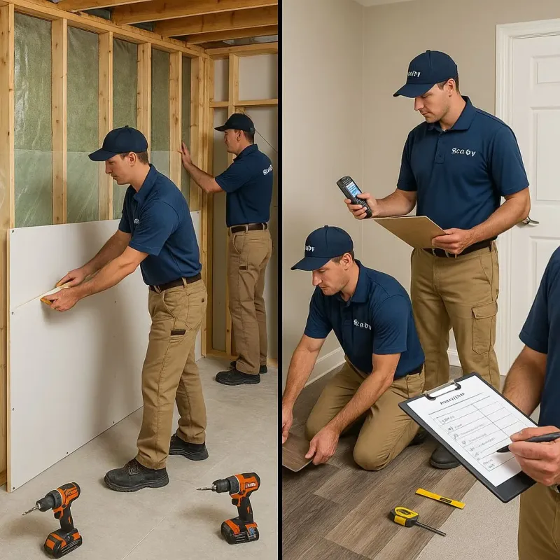 Repairs and Reconstruction process in La Paloma, TX